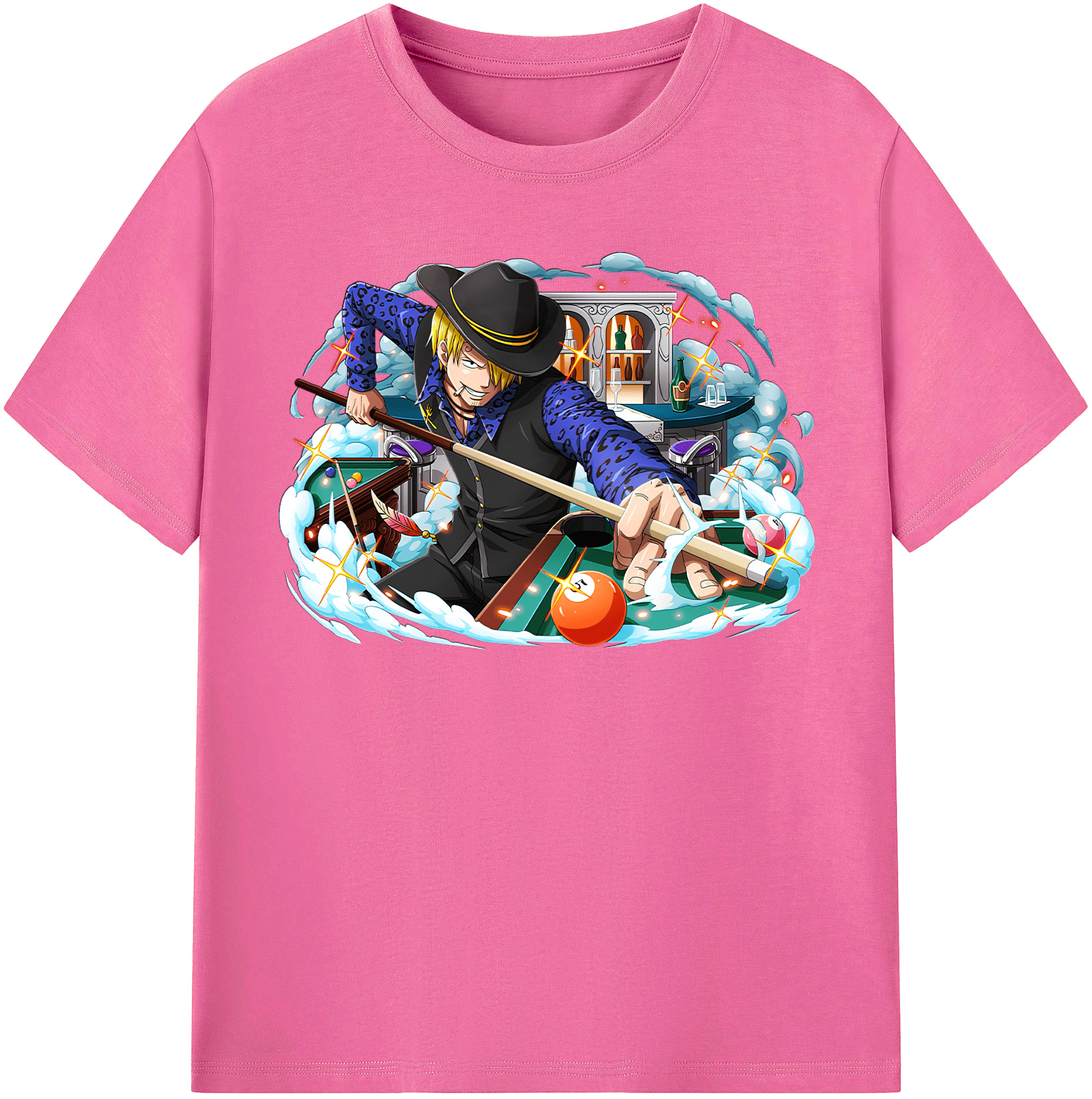 （画像用） ワンピース サンジ ONE PIECE Sanji レディースカジュアルプリントTシャツ（綿100％）